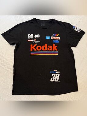 Kodak Tee Shirt Black Adult Large L 100% Cotton